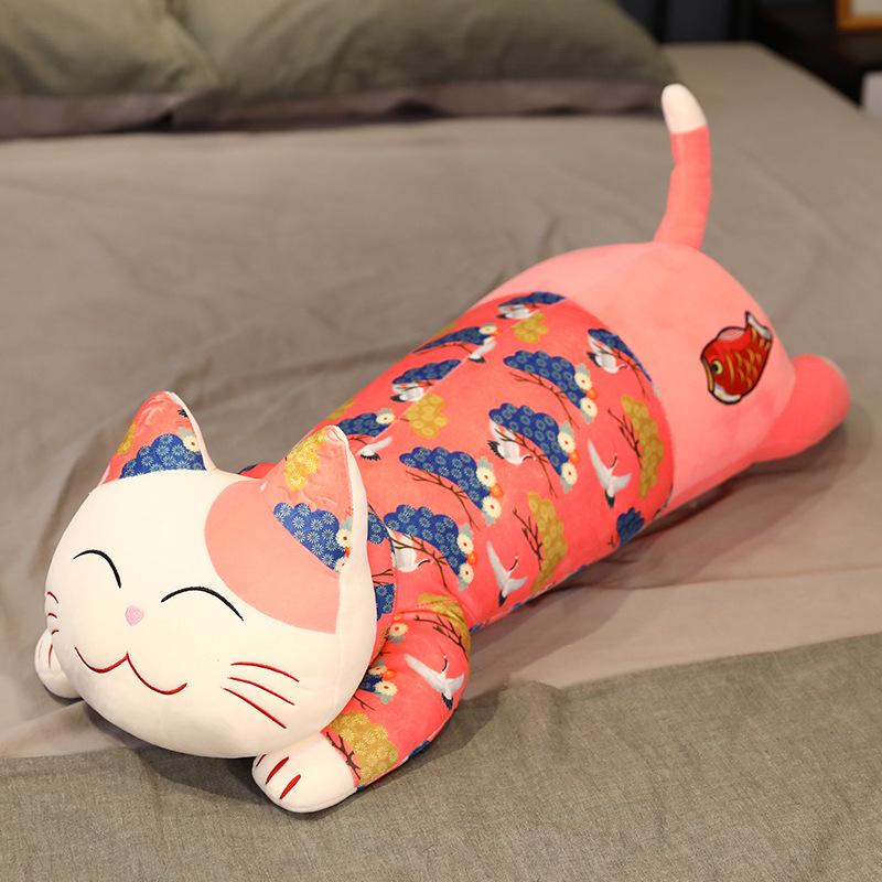 Kitten Cat Doll Plush Toy Lucky Cat Doll Girl Bed Holding Sleeping Pillow Rag Doll