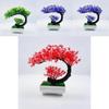 Pinus Hwangshanensis Plastic Bonsai Decorative Plant With Flower For Home Office Display