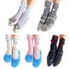 Women Crew Socks Sweet Lolitas Flower Ankle Socks Cute Princesses Ankle Dress Socks Summer Sheer Mesh Lace Socks