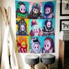 Fall Guys Wall Tapestry Aesthetic Wall Hanging Printed Fabric Blanket Decorative Tapestries for Bedroom Living Room Home Decor