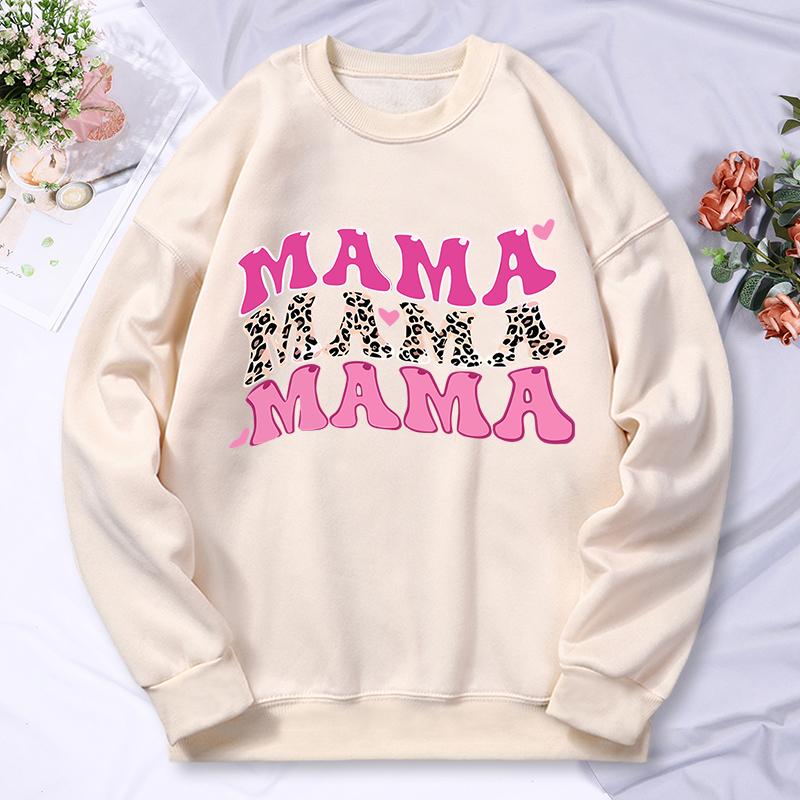 Mama Funny Letter Printing Женская толстовка с капюшоном Уличная повседневная удобная толстовка с капюшоном Универсальные свободные толстовки Хип-хоп Флисовая уличная одежда L бежевый 2439₽