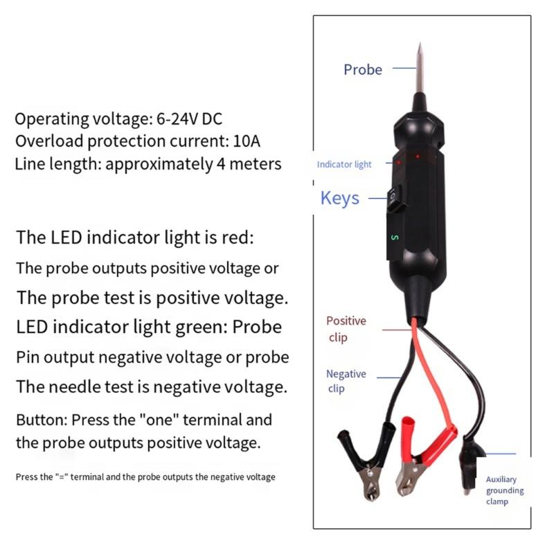 Car Voltage Tester Detecting Short Circuits and Ground Faults Electrical System Analyzers Car Diagnostic Tool
