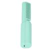 Hair Straightener Comb Brush Cordless Mini Rechargeable Electric Hair Curler for Home Travel Green