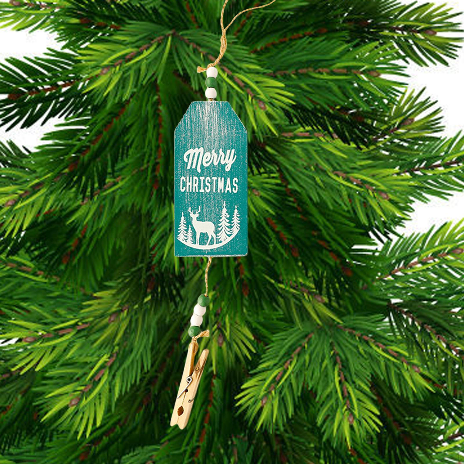 

Рождественская подвесная вывеска, украшение, поделки, сувениры для вечеринок, деревянная бирка, рождественская елка, декор для стены синий