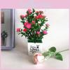 Camellia Sasanqua Artificial Plant With Plastic Construction For Home Decor And Gift