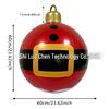 PVC Inflatable Striped Meteor Snowflake Christmas Ball Ornament for Outdoor Parties
