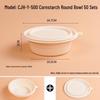 Disposable Food Grade Round Takeaway Containers with Lids