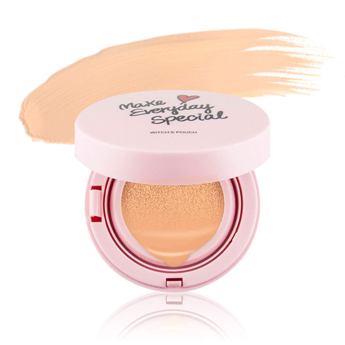 

Witch s Pouch Moisturizing Cover Cushion, No. 21 Light Beige, 26 pieces