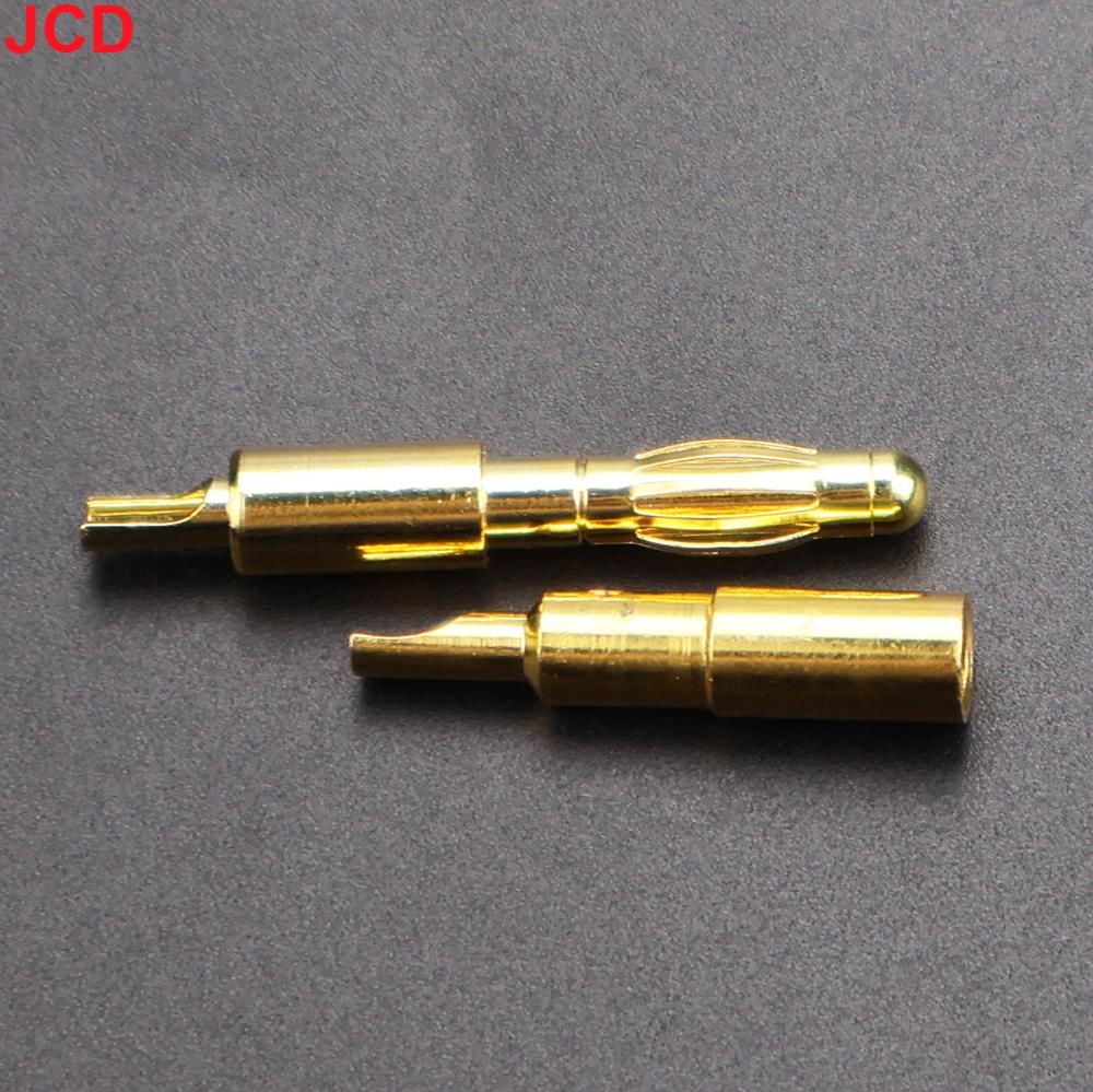 JCD 4pcs New  4mm Plugs Gold Plated Musical Speaker Cable Wire Pin Banana Plug Connectors