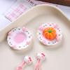 Resin Food Toy Dessert Plate Small Accessories for DIY Playhouse