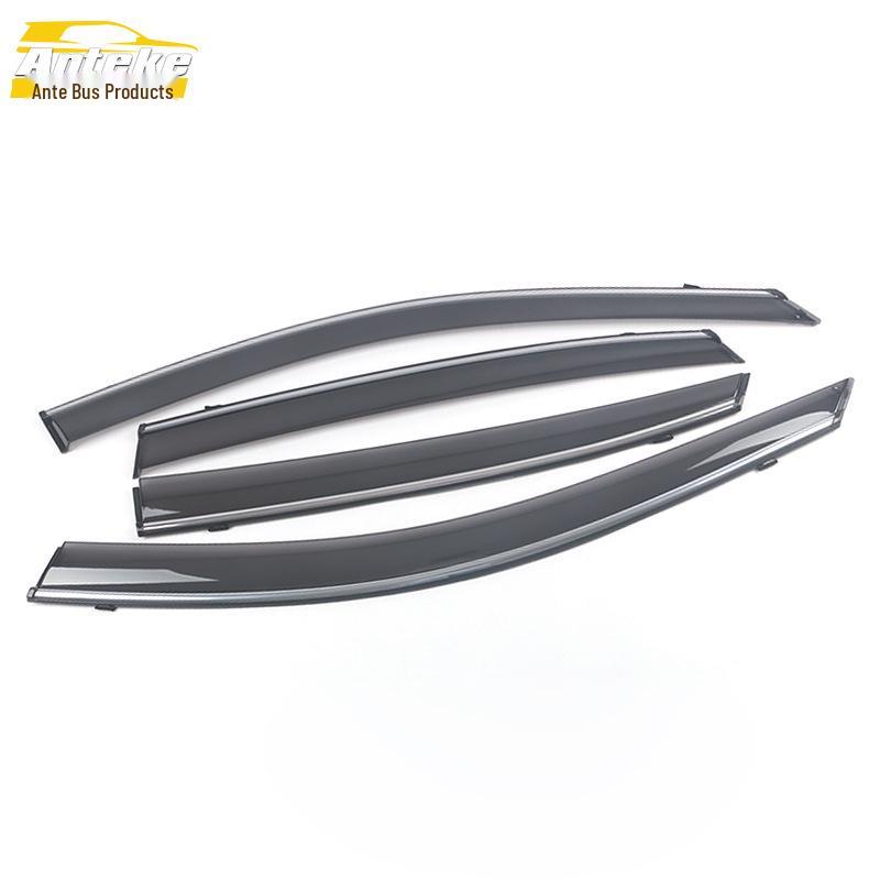 19 A6L Rain Deflectors with Plastic Bright Strips - Trim Decoration Stickers for Exterior.