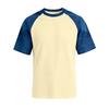 Men's Casual Lightweight Waffle Knit Raglan Short Sleeve Crew Neck Shirt Loose Fit Big Size Top for Everyday Wear