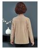 2026 Spring/Autumn Plaid Cotton Long-Sleeve Cardigan Shirt for Middle-Aged Women