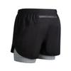 Men's Quick-Dry 2-in-1 Running Sports Shorts with Anti-Exposure Liner