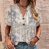 10 Styles Spring and Summer Women's European and American Top Printed Fashion Short Sleeve Women