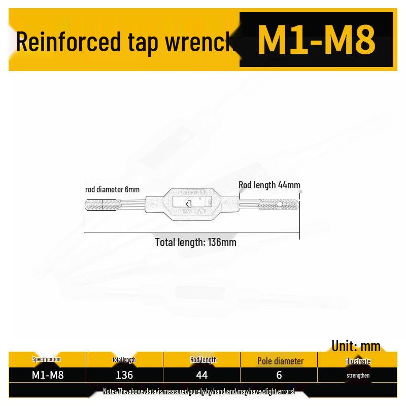 High-Speed Steel Taps & Dies Set: 5, 6, 7, 9-Piece with Tap Wrench and Threading Drill Bits.