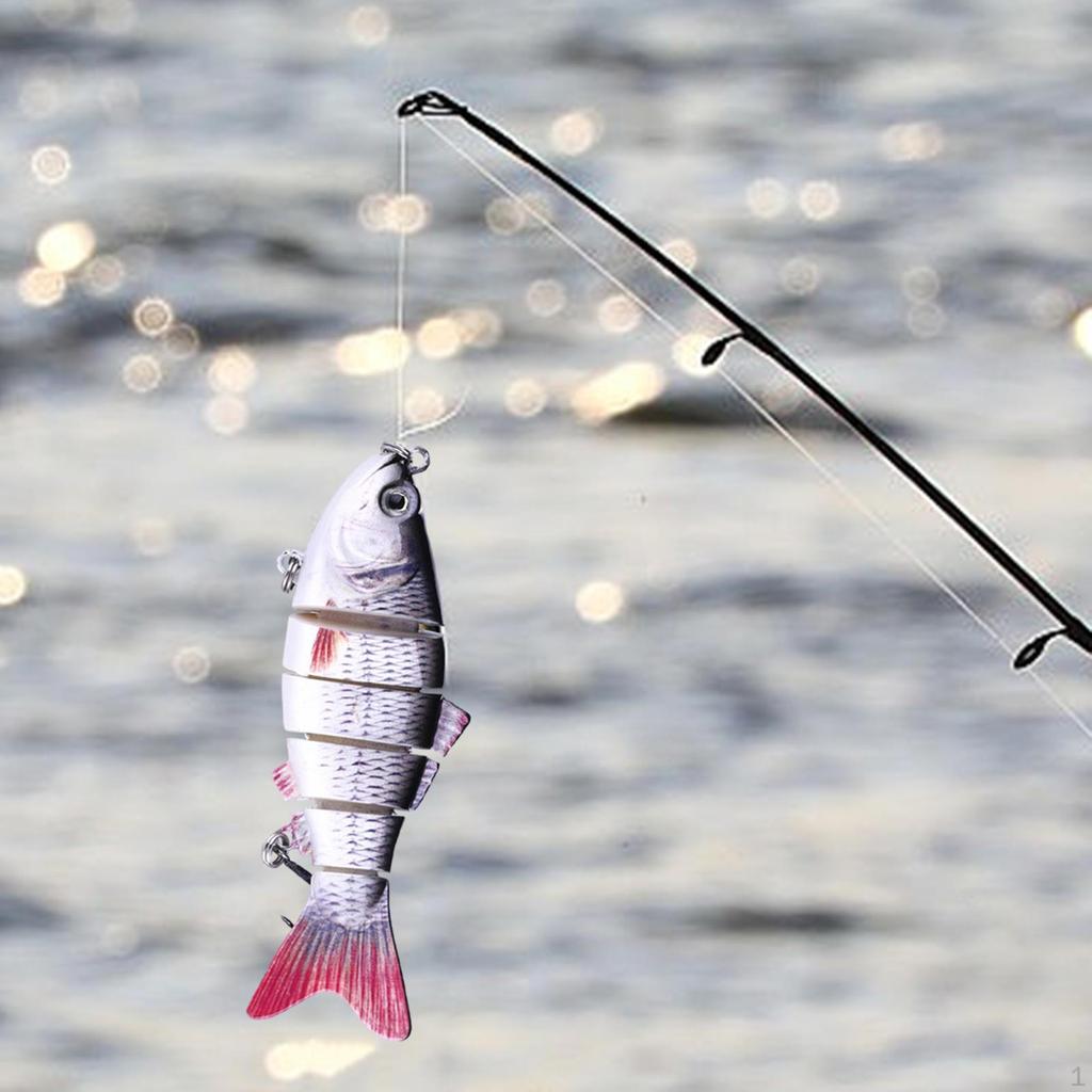 Bass Angelköder Kunstköder Realistische Lebensechte Augen Mehrgliedrig Sinkend Topwater