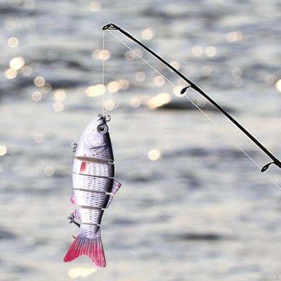 Bass Fishing Lure Artificial Bait Realistic Lifelike Eyes Multi Jointed Sinking Topwater