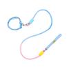 Dog Traction Rope Collar 2 In 1 Design With Nonrestrictive Wide Nylon And Silicone For Daily Use