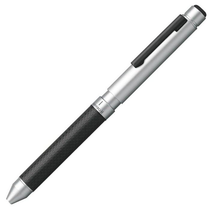 Zebra Sarabo X Multi-Function Pen CB8 Carbon Flash Silver 13.8cm x 1.08cm