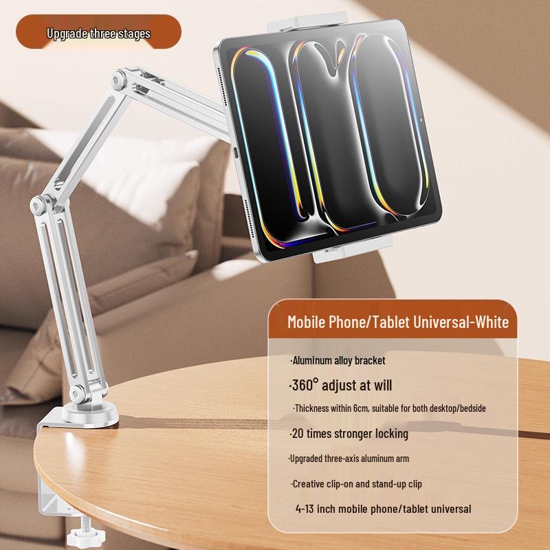 Universeller Faltbarer Aluminiumlegierung Desktop- & Nachttisch-Telefon-/Tablet-Ständer für Live-Streaming