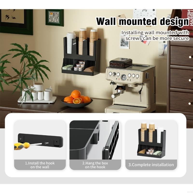 Kunststoff Einwegbecherhalter Organizer Für Küche Büro Und Restaurant Platzsparendes Design B03E