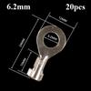 20pcs Silver O Ring Bare Cold-pressed Terminal  Connecting Terminal