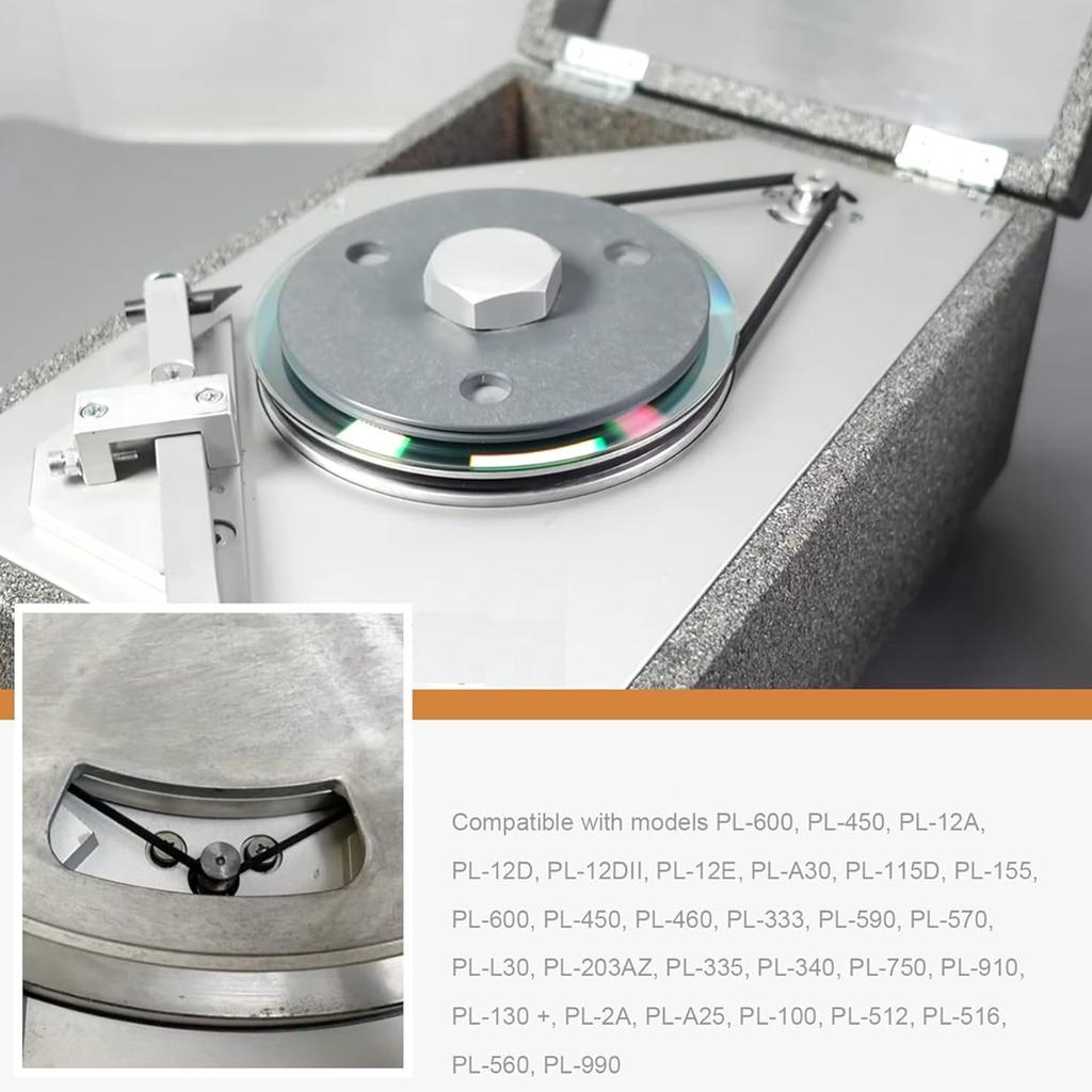 Packung mit 5 Plattenspieler-Wartungsteil Gummi-Antriebsriemen Schallplattenspieler Riemen Player Wartungsteil Plattenspieler-Riemen