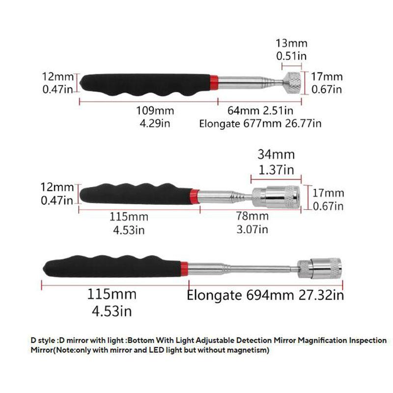 Mini Portable Telescopic Magnetic Magnet Pen Handy Tools Capacity for Picking Up Nut Bolt Extendable Pickup Rod Stick