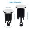 Bathroom Sink Stopper Drain Plunger Replacement Manual Lift Drain Plugs Drain Filter Universal Wash Basin Sink Plug