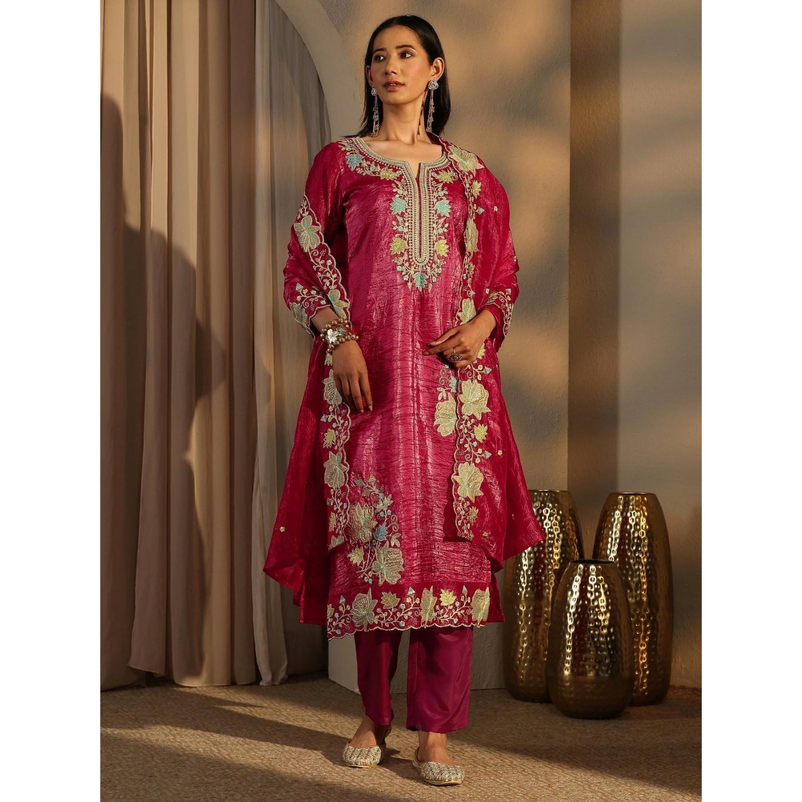 Party Wedding Wear Palazzo Suit Indian Bollywood Designer Salwar Kameez Dress L-40