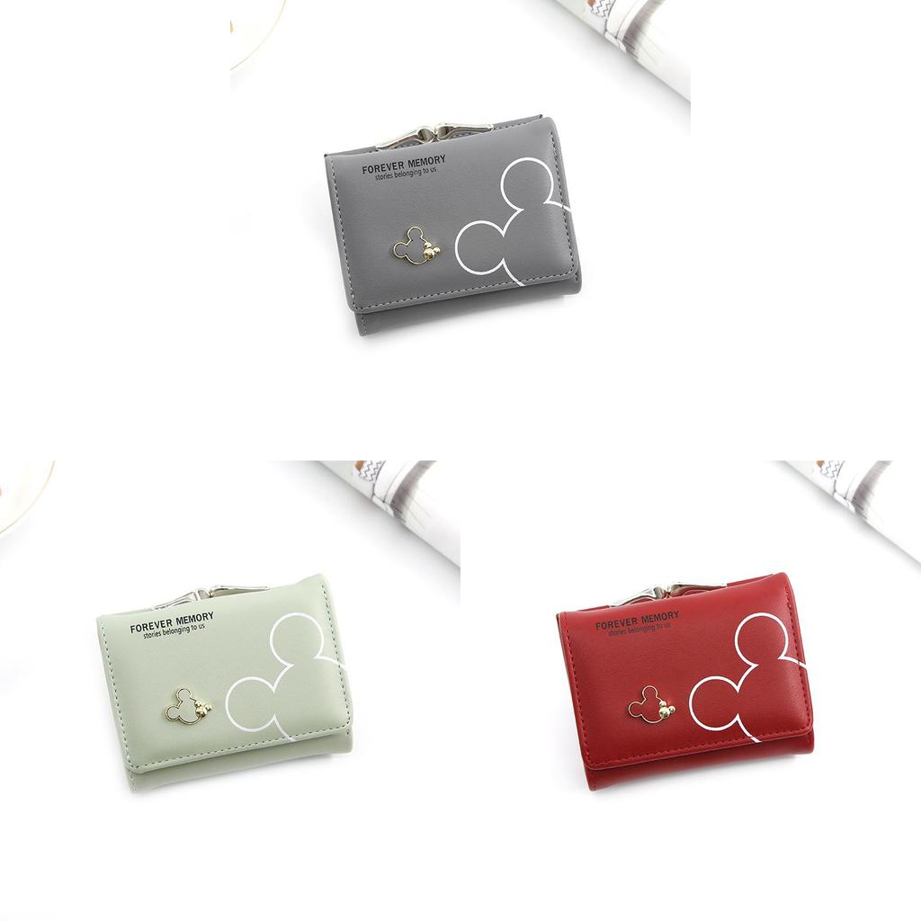 Mickey Mouse Girls Wallet With Pu Leather Material And Cartoon Print For Daily Use