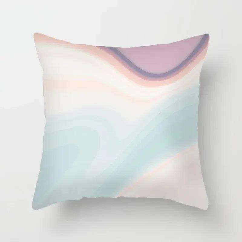 Luxuriöse Heimdekoration Kissenbezug Einfache Aquarell-Fließmalerei Büro Sofa Auto Kissenbezug