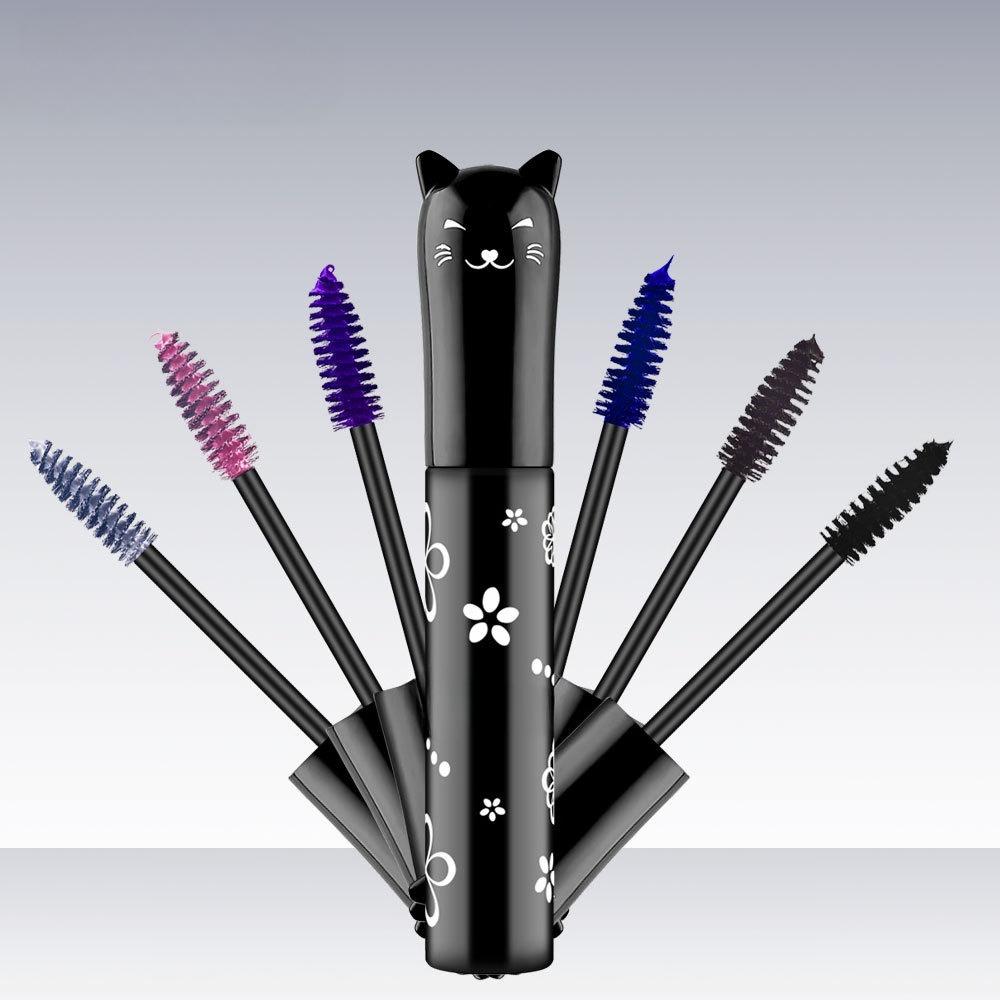 Colored Mascara In Blue  Purple Pink  White  Purple  Royal Blue and Coffee Is Not Easy To Smudge