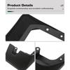 4PCS Splash Guards Mudguards Compatible with Toyota Avanza 2012 2013 2014 2015 2016 2017 2018 2019 2020 2021