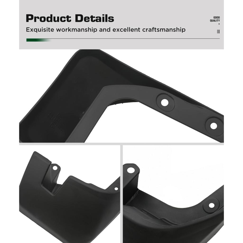 4PCS Splash Guards Mudguards Compatible with Toyota Avanza 2012 2013 2014 2015 2016 2017 2018 2019 2020 2021
