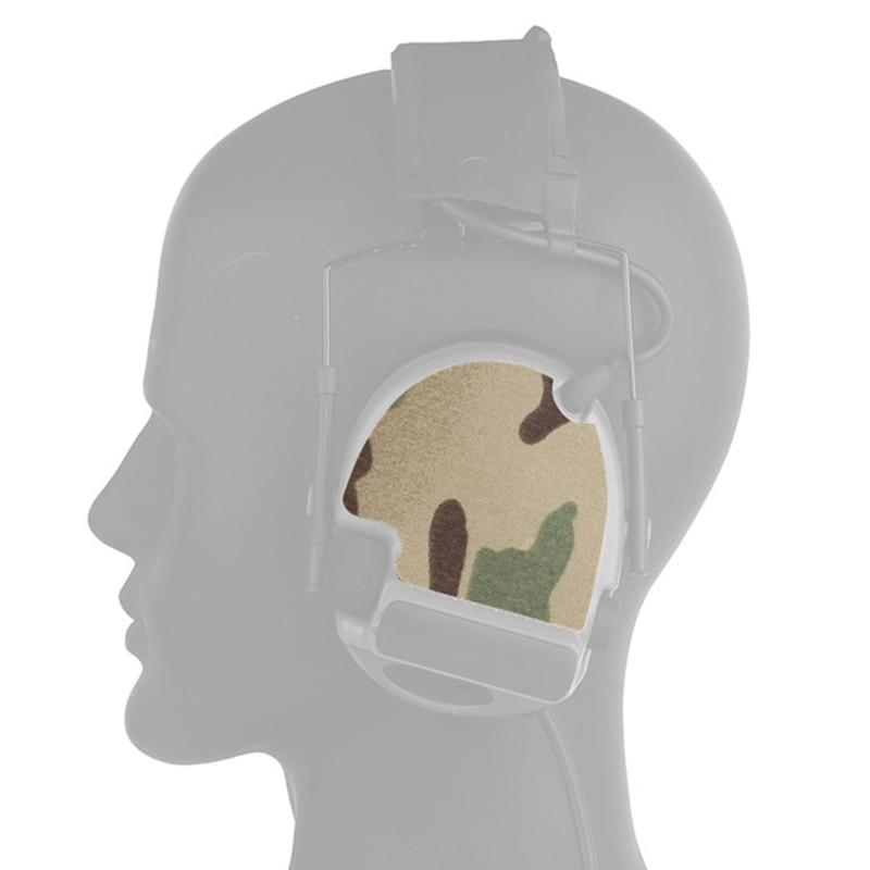 2Pcs Camouflage Earmuff Sticker Camouflage Tape Sticker Headphone Sticker Patches Outdoor Headphone Cover Earmuff Cover