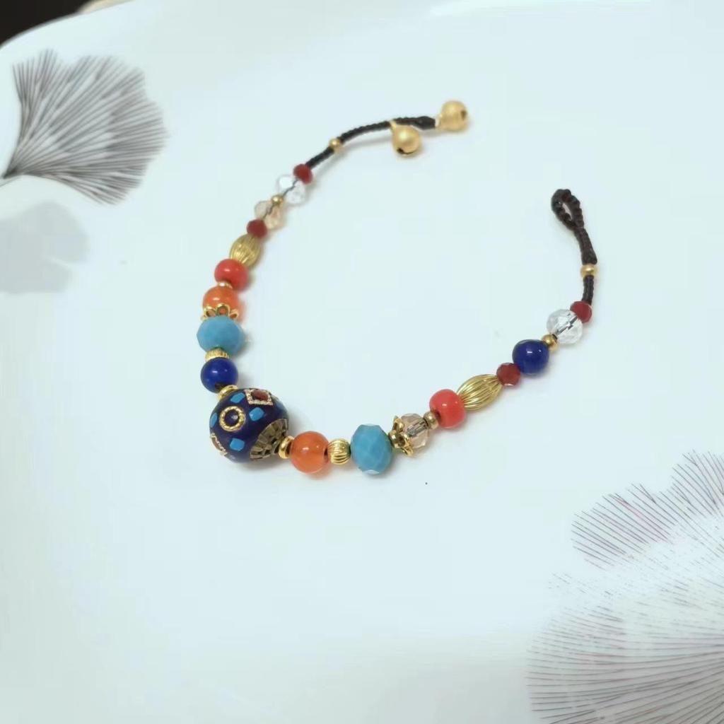 Tibetan Ethnic Style Handmade Women's Bracelet: Retro Nepalese Woven Rope