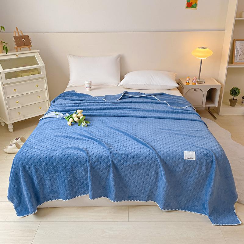 Class A Soft Glutinous Roll Blanket for Cat Summer Quilt Blanket Four Seasons Blanket Huafu Velvet Multifunctional Office Sofas Leisure Nap Blanket