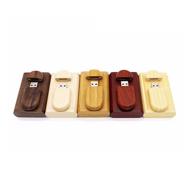 Bamboo Oval USB Drive - Custom Logo Gift for Photography & Weddings