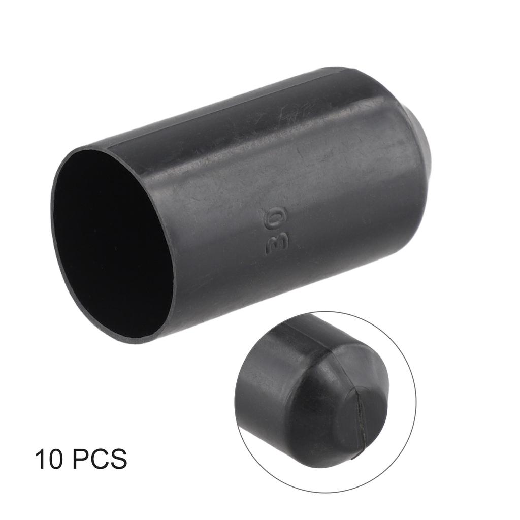 Heat Shrink Tubes Warm Shrink End Cap 10pcs 15KV/mm Polyolefin Waterproof For Typical Telecom For Power Cables