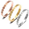 Stainless Steel Jesus Round Amulet Bracelet Catholic San Benito Cross Bracelet Religious Fashion Jewelry for Men and Women