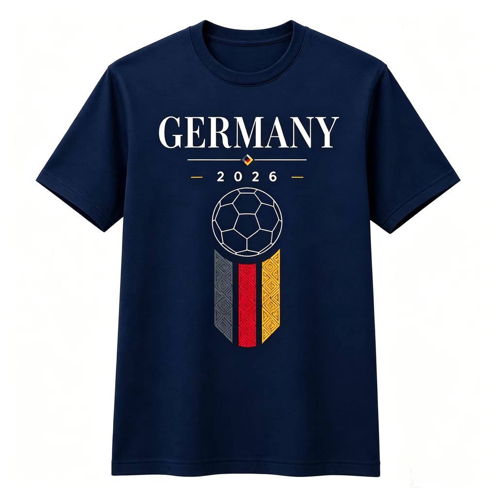 2026 New Summer Cotton Y2K German Soccer Jersey with Germany Flag, Unisex Football Fan Gift Y2K Football T-shirt