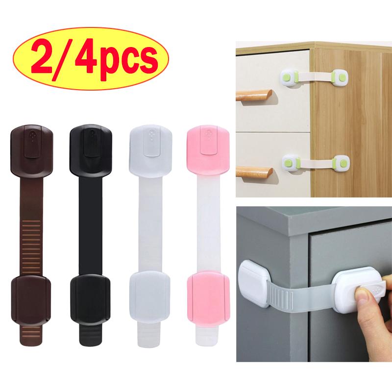 Kids Adjustable Multipurpose Double Buckle Refrigerator Door Locks Baby Safety Locks Child Protection Equipment Cabinet Locks