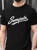 Black T-shirt - Soft Breathable Cotton Blend Tee with Stretch Comfort Fit for Gym