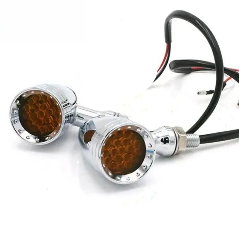 Moto Accessories Universal 12V Motorcycle Turn Signal Lights LED Brake Lamps Taillights Indicator DRL Lens
