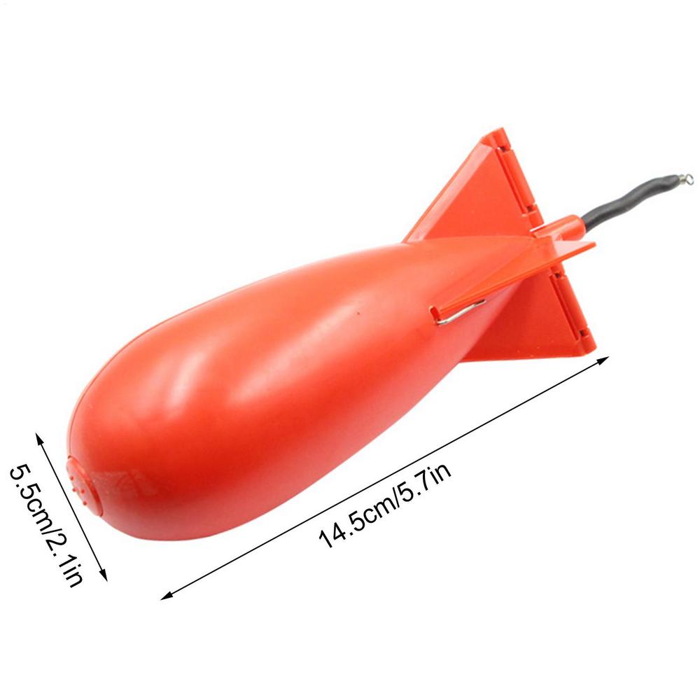 Fishing Accessories Carp Fishing Rocket Feeder Large Small Spod Bombs Float Lure Bait Holder 14.5cm Pellet Rockets Feeders