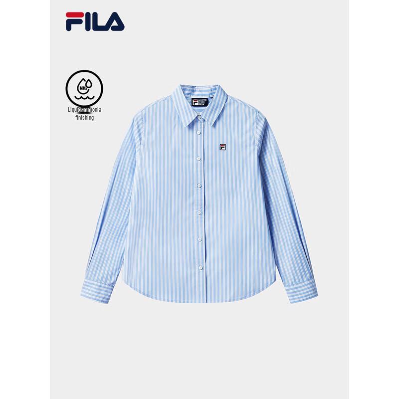 FILA Yang Mi Co-branded Striped Long-Sleeve Shirt L
