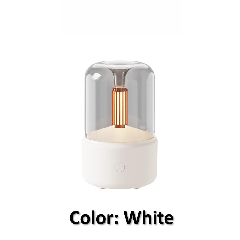 

120 мл большой резервуар для воды диффузор аромата портативный увлажнитель воздуха электрический USB свеча очиститель воздуха белый