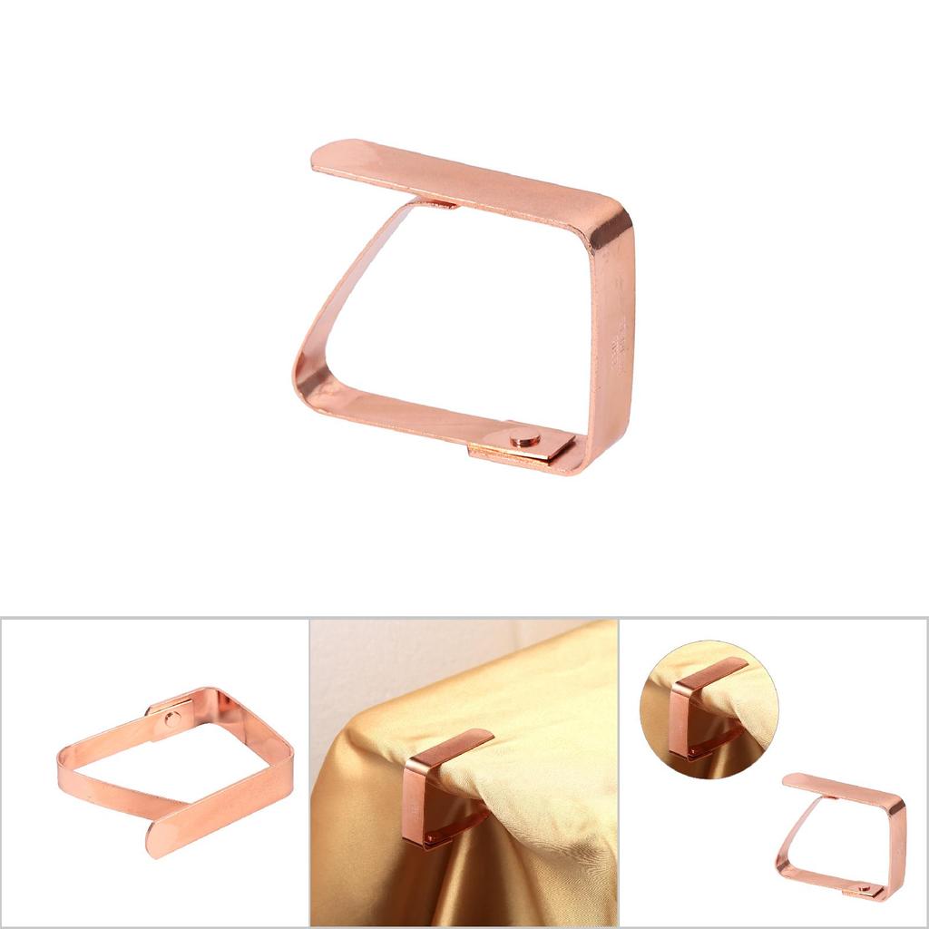 Stal nierdzewna Obrus Pokrowiec na stół Klipsy Uchwyt Zaciski Impreza Piknik Nowy Złoty